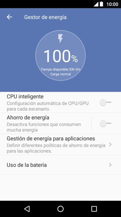 Pulsa el indicador junto al ajuste deseado para activar la función.