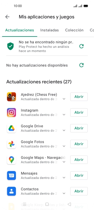 Pulsa Instaladas.
