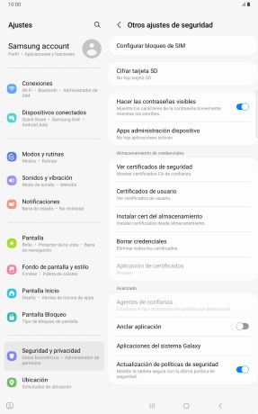 Pulsa Configurar bloqueo de SIM.