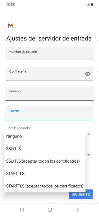 Pulsa Ninguno.