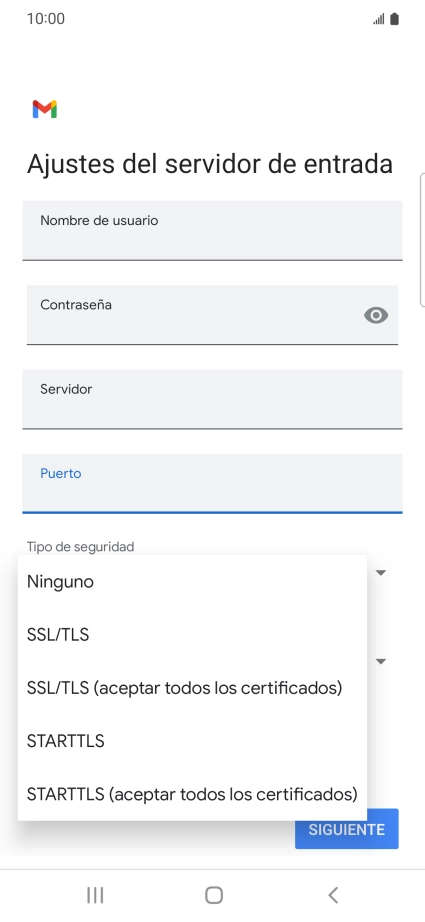 Pulsa Ninguno.