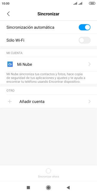 Pulsa Añadir cuenta.