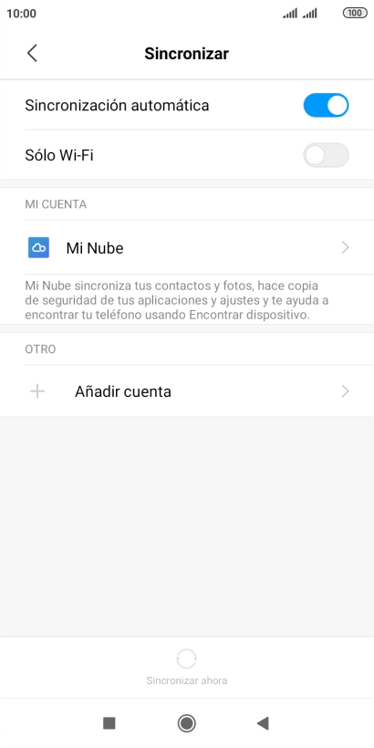 Pulsa Añadir cuenta.