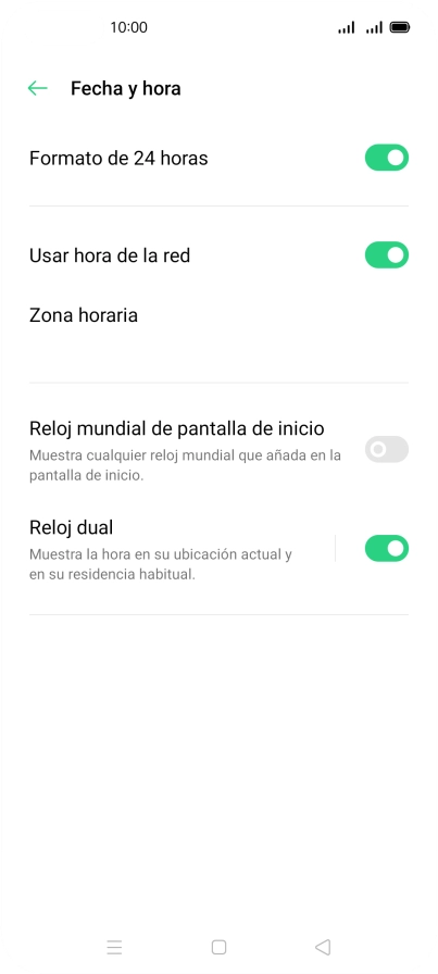 Pulsa la tecla de inicio para terminar y regresar a la pantalla de inicio.