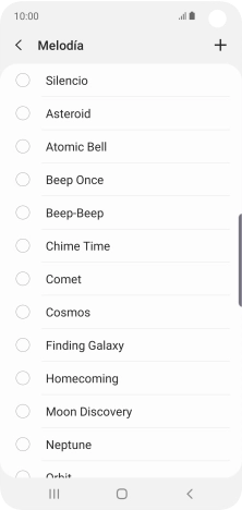 Pulsa el icono de añadir timbre de llamada.