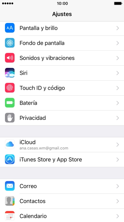 Pulsa Touch ID y código.