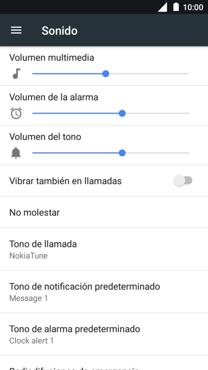 Pulsa Tono de llamada.