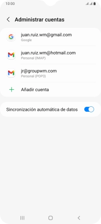 Pulsa el indicador junto a 