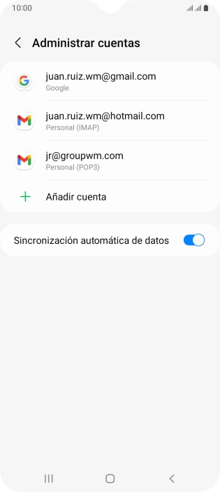 Pulsa el indicador junto a 