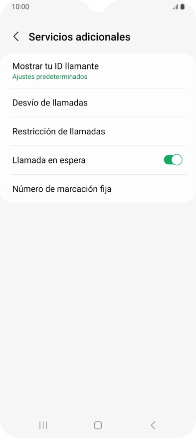 Pulsa Número de marcación fija.