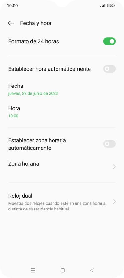 Pulsa el indicador junto a 