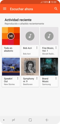 Desliza el dedo hacia la derecha desde la parte izquierda de la pantalla.