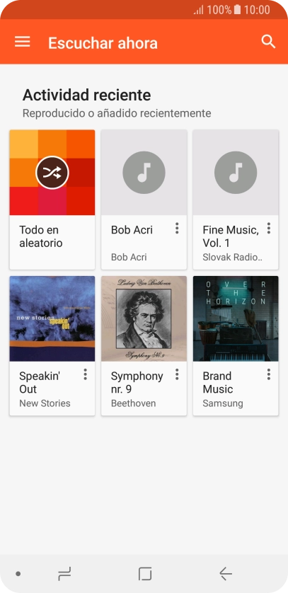 Desliza el dedo hacia la derecha desde la parte izquierda de la pantalla.