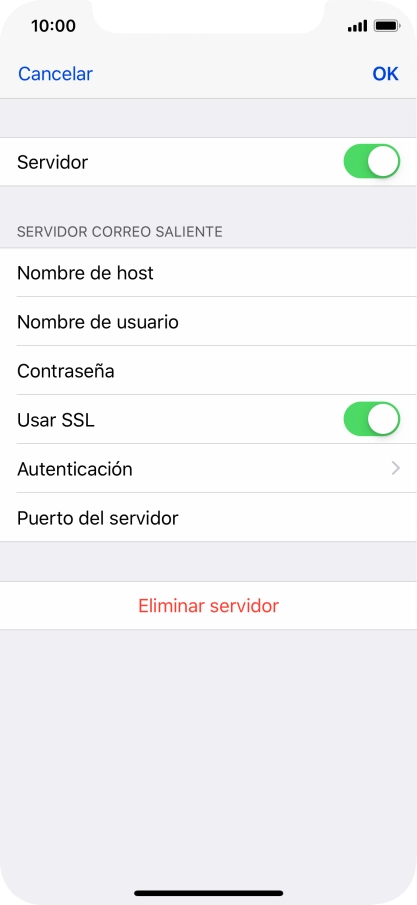 Pulsa el indicador junto a 