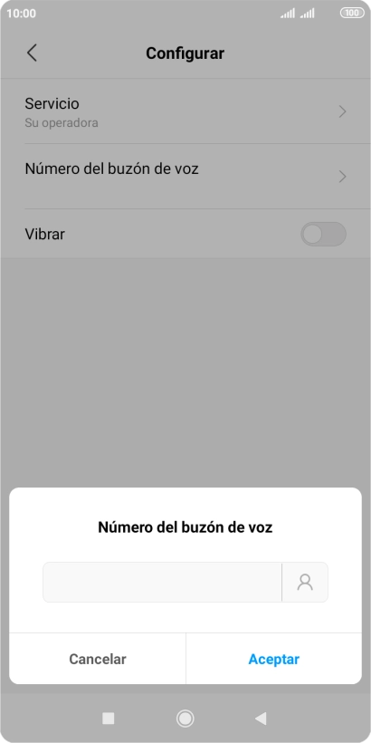 Introduce 22177 y pulsa Aceptar.