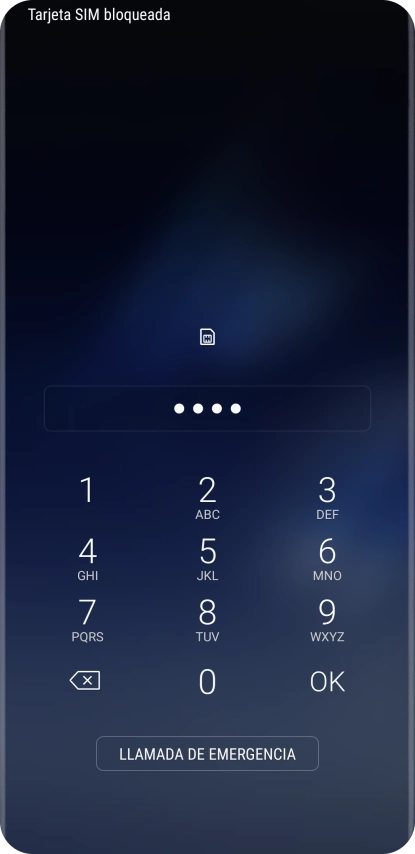 Si lo solicita el teléfono, introduce el código PIN y pulsa OK.