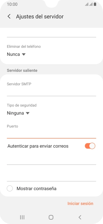 Pulsa el indicador junto a 