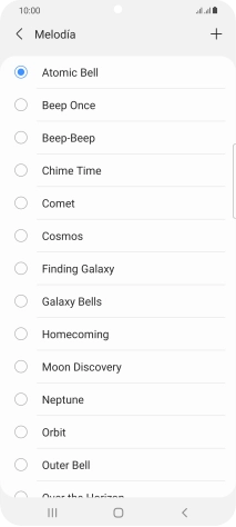 Pulsa el icono de añadir timbre de llamada.