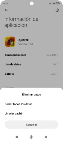 Pulsa Limpiar caché.