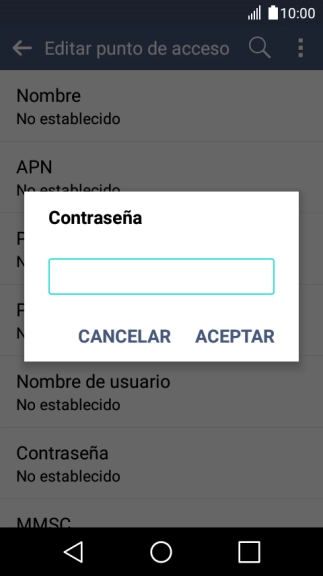 Introduce wap125 y pulsa ACEPTAR.
