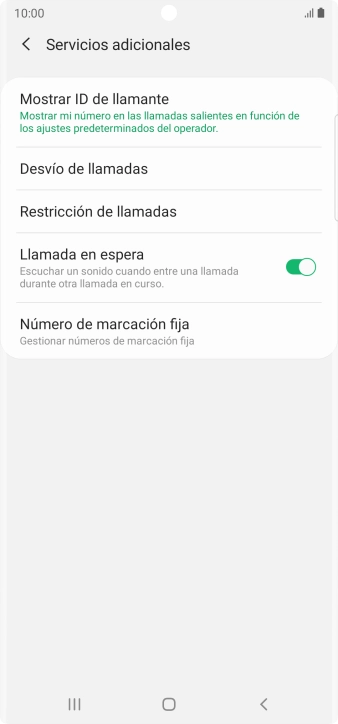 Pulsa el indicador junto a 