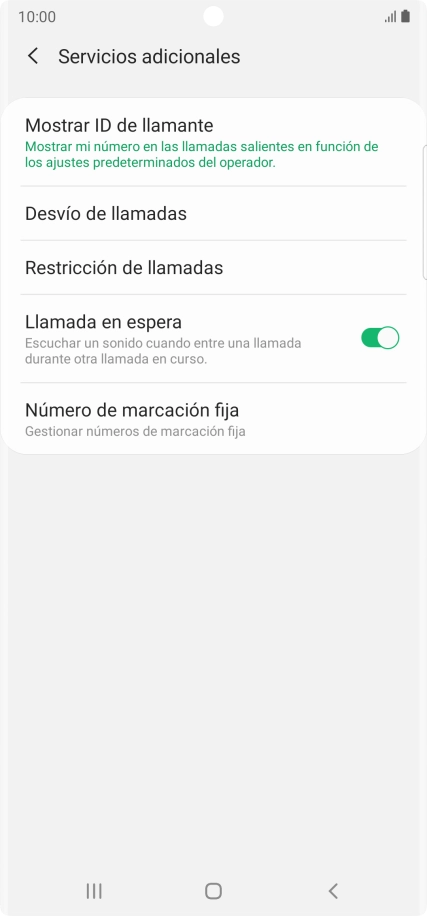 Pulsa el indicador junto a 