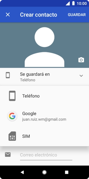 Pulsa Teléfono.
