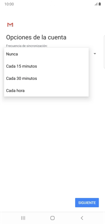 Pulsa el ajuste deseado.