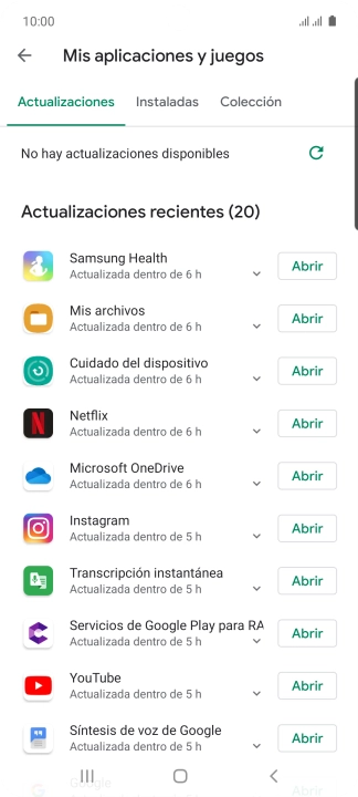 Pulsa Instaladas.