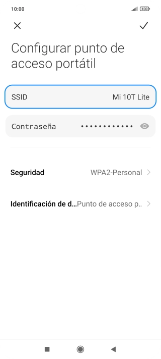 Pulsa Contraseña e introduce una contraseña.