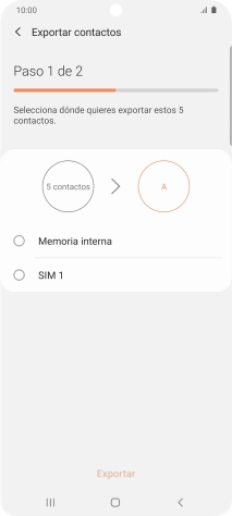Pulsa el nombre de la tarjeta SIM.