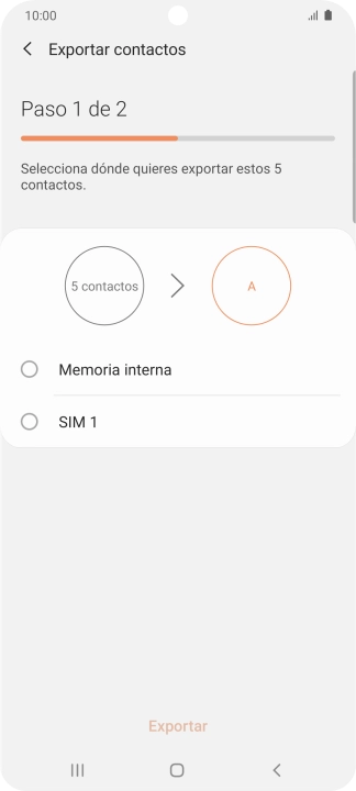 Pulsa el nombre de la tarjeta SIM.