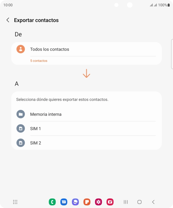 Pulsa el nombre de la tarjeta SIM.