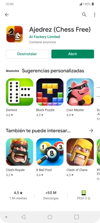 Pulsa la tecla de inicio para terminar y regresar a la pantalla de inicio.