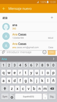 Pulsa el contacto deseado.