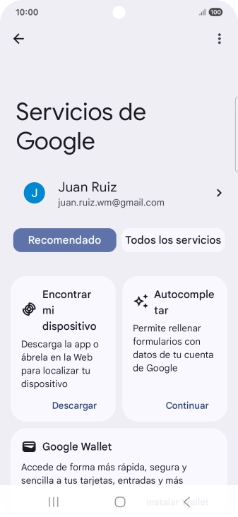 Pulsa Encontrar mi dispositivo.