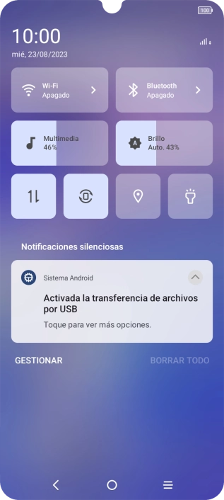 Pulsa Toque para ver más opciones..