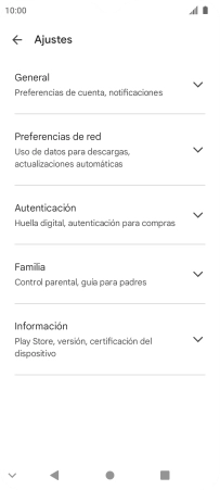 Pulsa Preferencias de red.