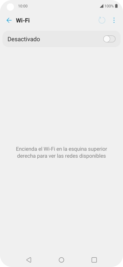 Pulsa el indicador para activar la función.