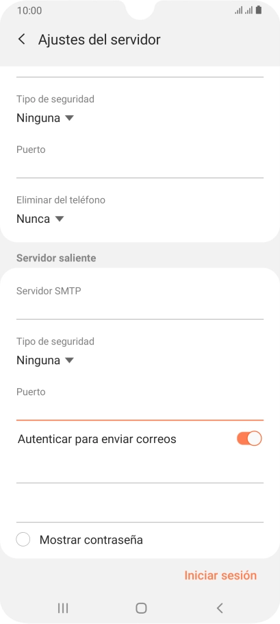 Pulsa el indicador junto a 