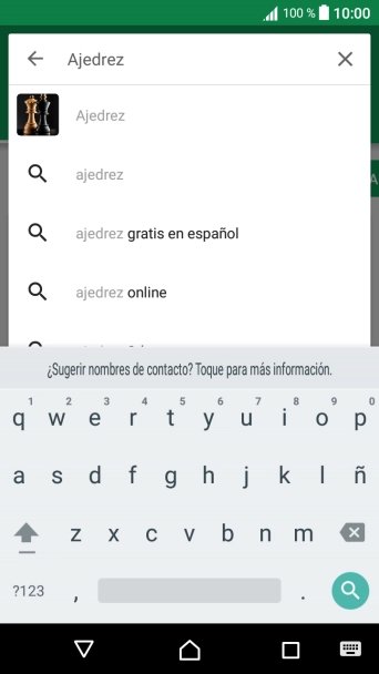 Introduce el nombre del tema o de la app y pulsa el icono de búsqueda.