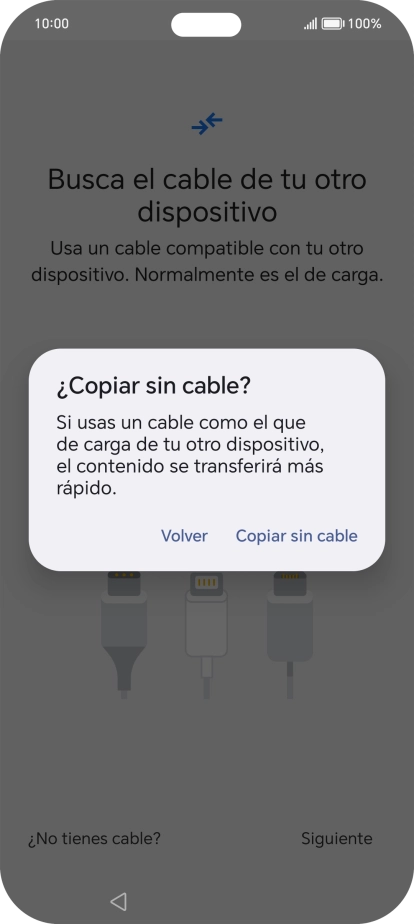 Pulsa Copiar sin cable.