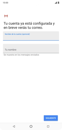 Pulsa Tu nombre e introduce el nombre del remitente.
