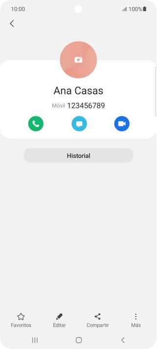 Pulsa la tecla de inicio para terminar y regresar a la pantalla de inicio.