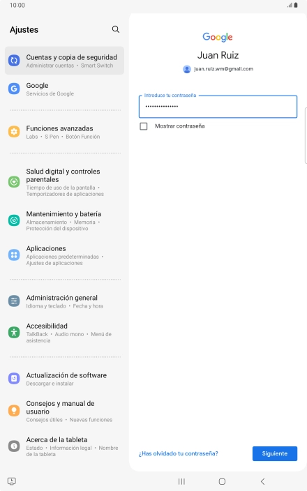Pulsa Siguiente.
