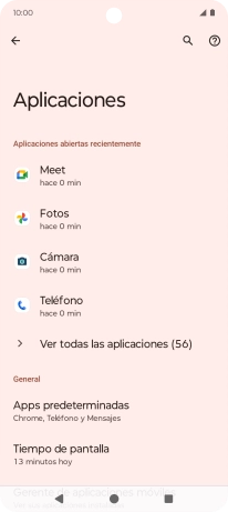 Pulsa Ver todas las aplicaciones (X).