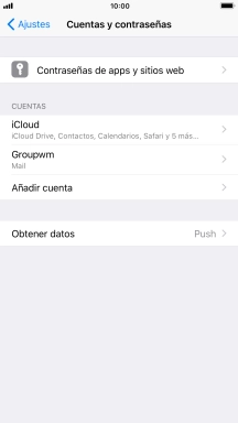 Pulsa el nombre de la cuenta de correo electrónico que acabas de crear.