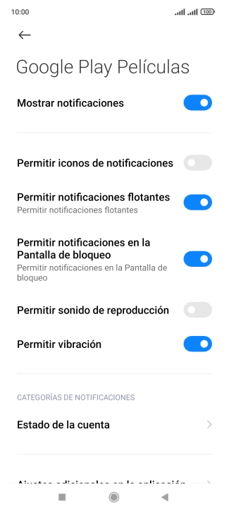 Pulsa el indicador junto a 