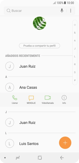 Pulsa Llamar.