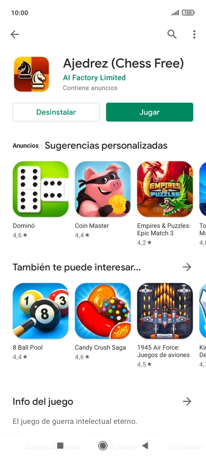 Pulsa la tecla de inicio para terminar y regresar a la pantalla de inicio.